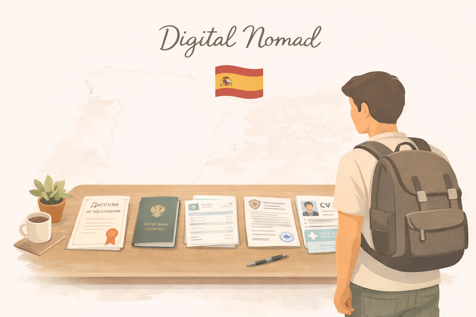 Lista de documentos para la residencia y el visado de nómada digital