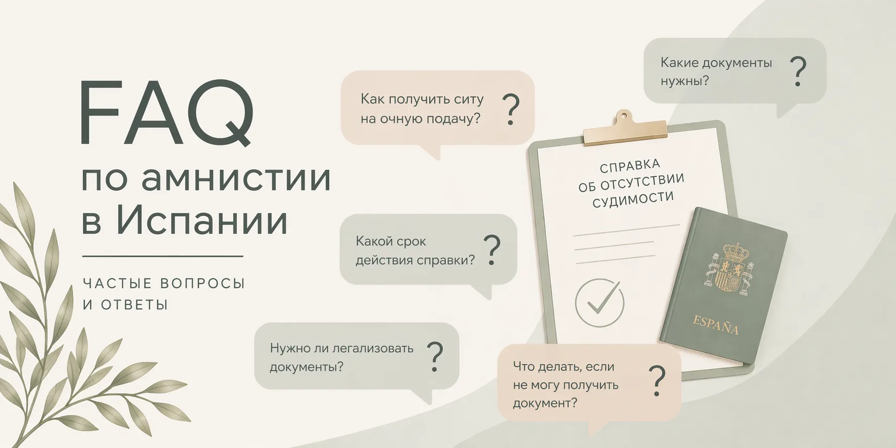 FAQ по амнистии в Испании в 2026 году: как получить ВНЖ по массовой легализации