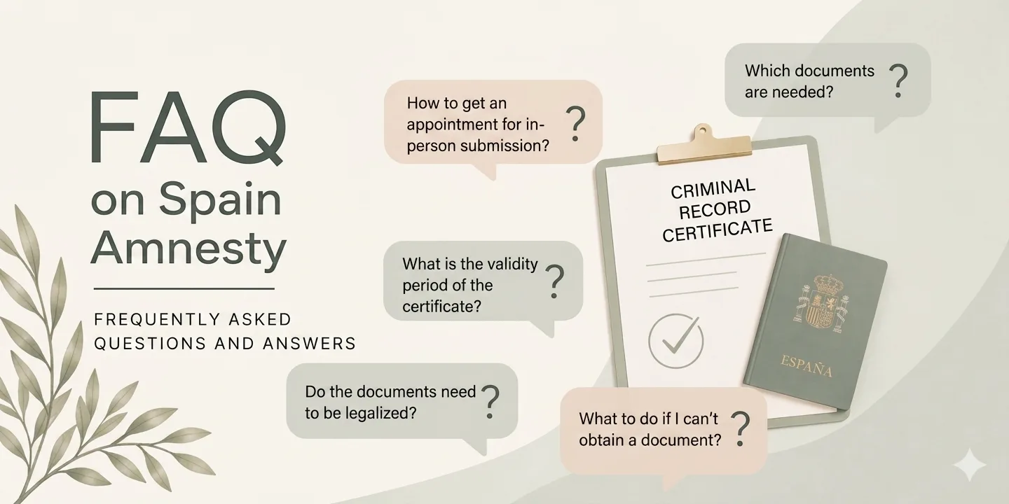 FAQ on the 2026 amnesty in Spain: how to obtain a residence permit through mass legalization
