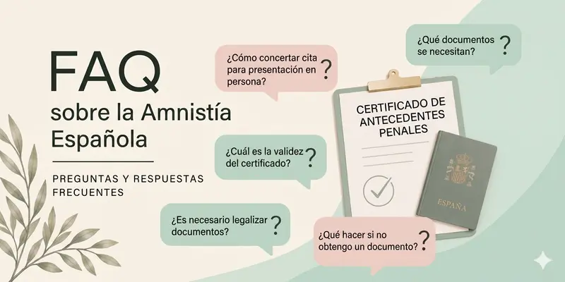 FAQ sobre la amnistía en España en 2026: cómo obtener la residencia por regularización masiva