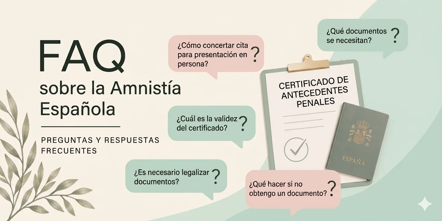 FAQ sobre la amnistía en España en 2026: cómo obtener la residencia por regularización masiva