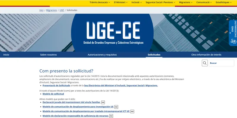 How to notify UGE-GE of changes in conditions for your current startup or digital nomad residence permit in Spain