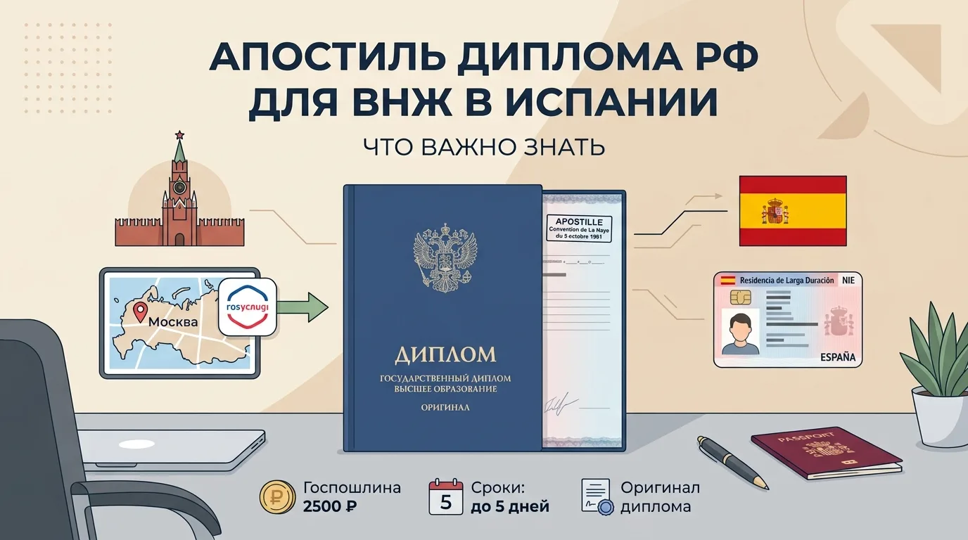 Как поставить апостиль на диплом РФ